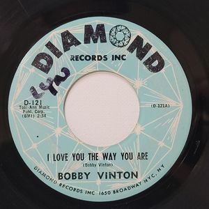 Bobby Vinton Vinyl 45 I Love You The Way You Are / You're My Girl VG Teen